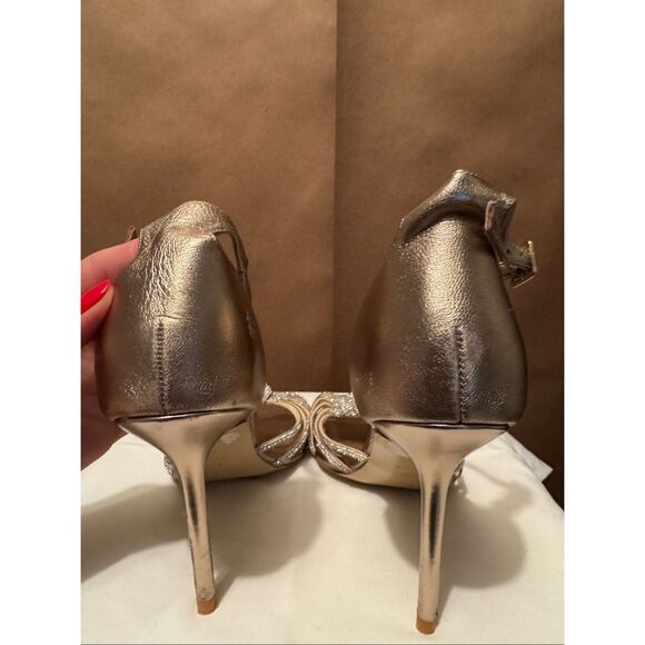 Dune London Moral Gold Heels - Picture 5 of 8